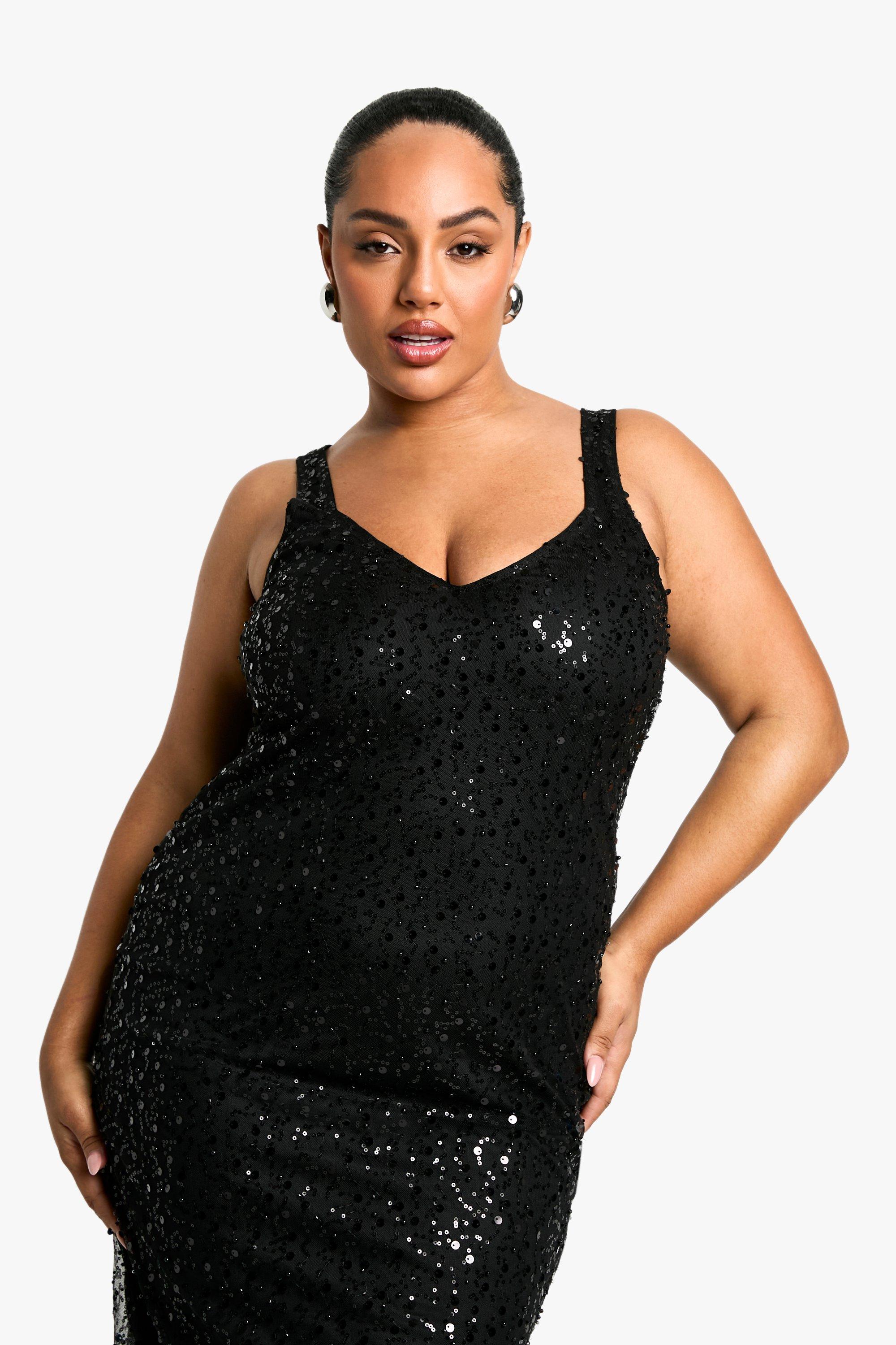 Plus size beaded maxi dress best sale