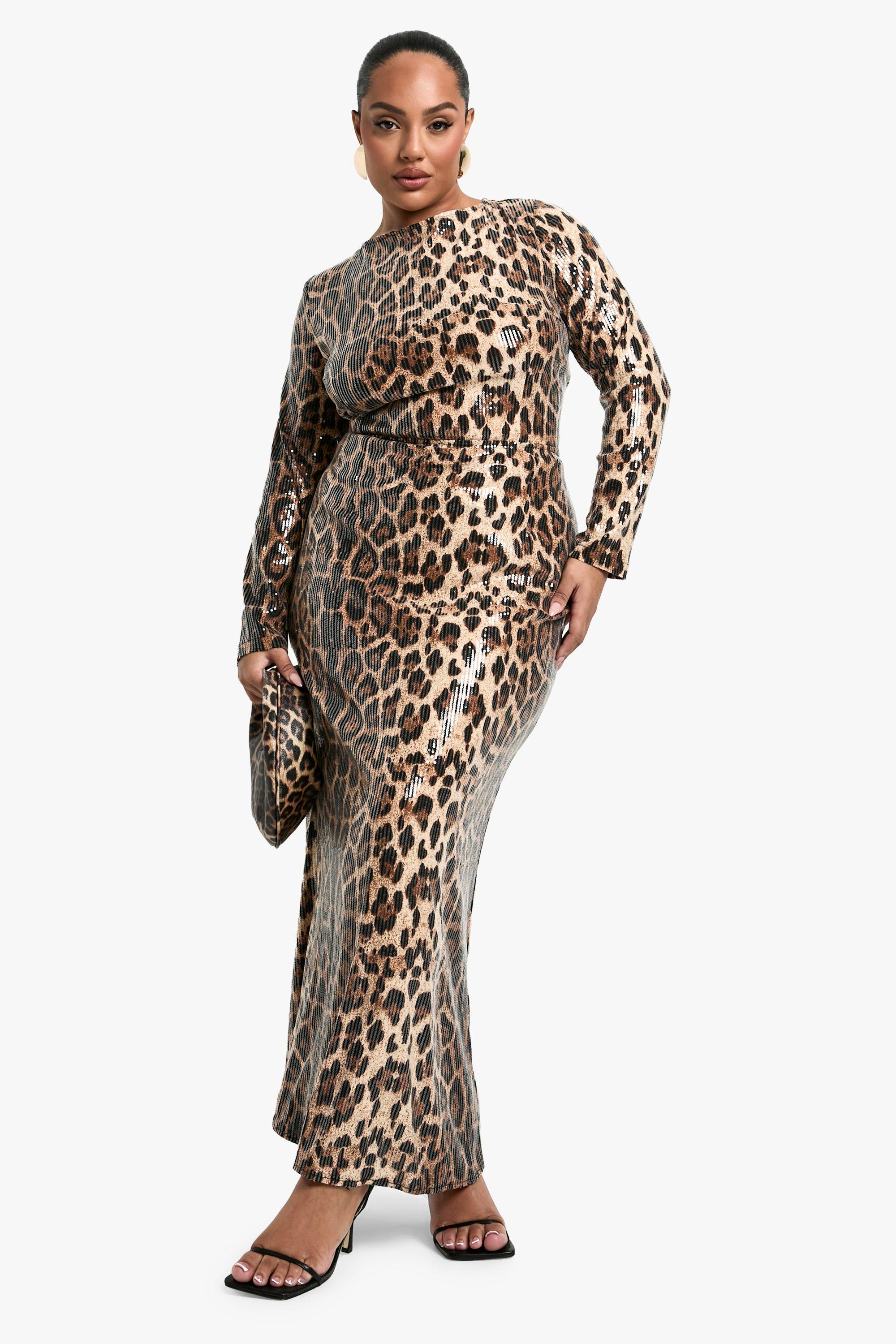 Jupe leopard boohoo hotsell