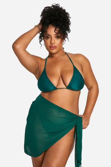 Plus Mini Beach Sarong emerald