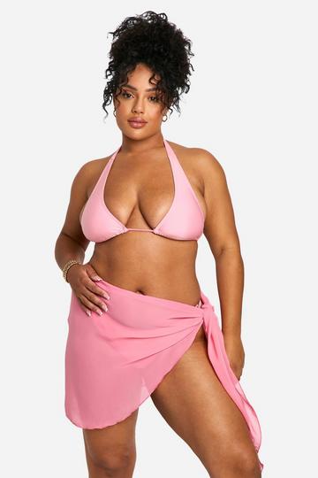 Plus Mini Beach Sarong pink