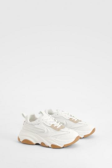 Chunky Sole Trainers white