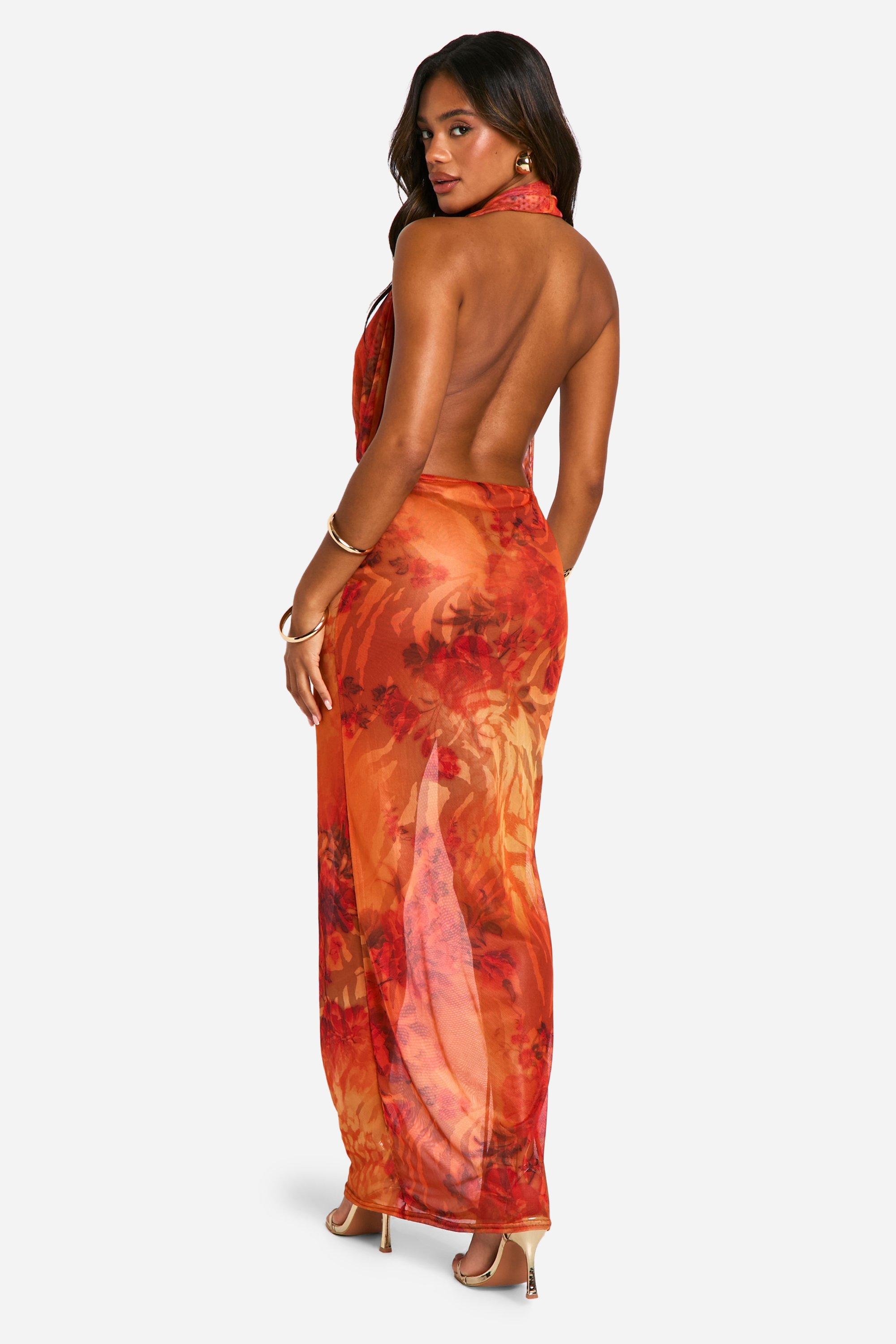 Extreme cowl neck dress hot sale