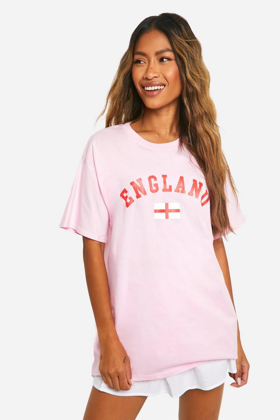 Baby pink England Oversized T-shirt 