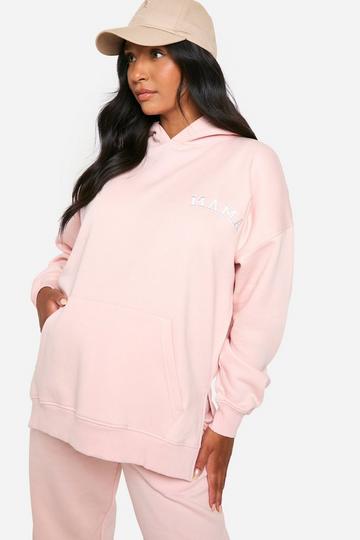 Zwangerschap Oversized Mama Hoodie light pink