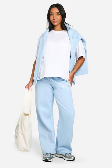 Maternity Mama Applique Straight Leg Sweatpant light blue