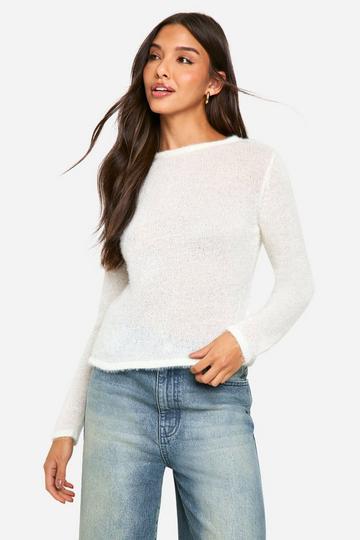 Fluffy Knit Jumper cream