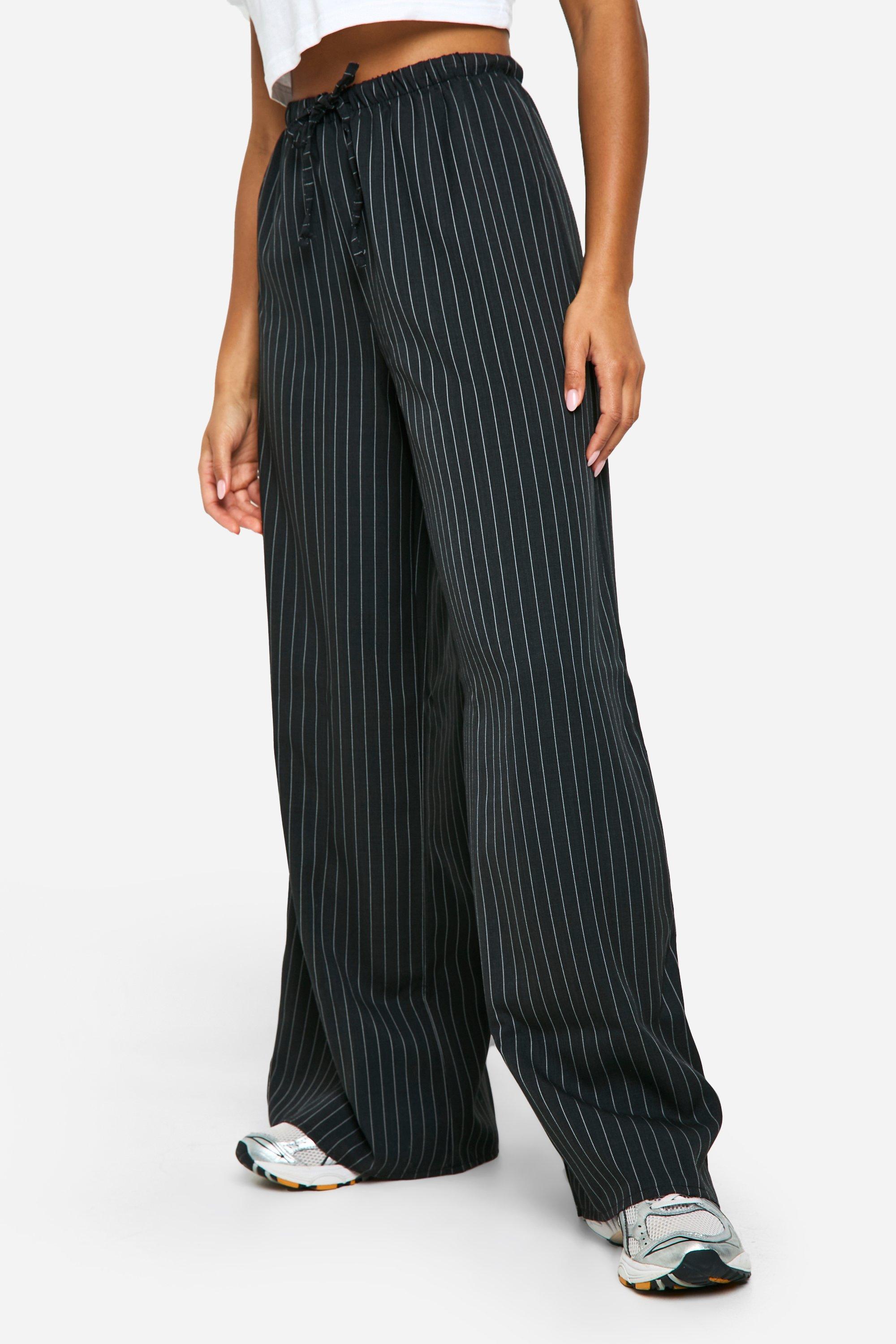 Boohoo stripe trousers online