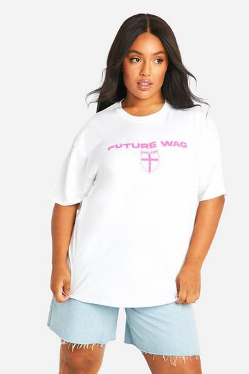 Plus Future Wag Oversized T-shirt white