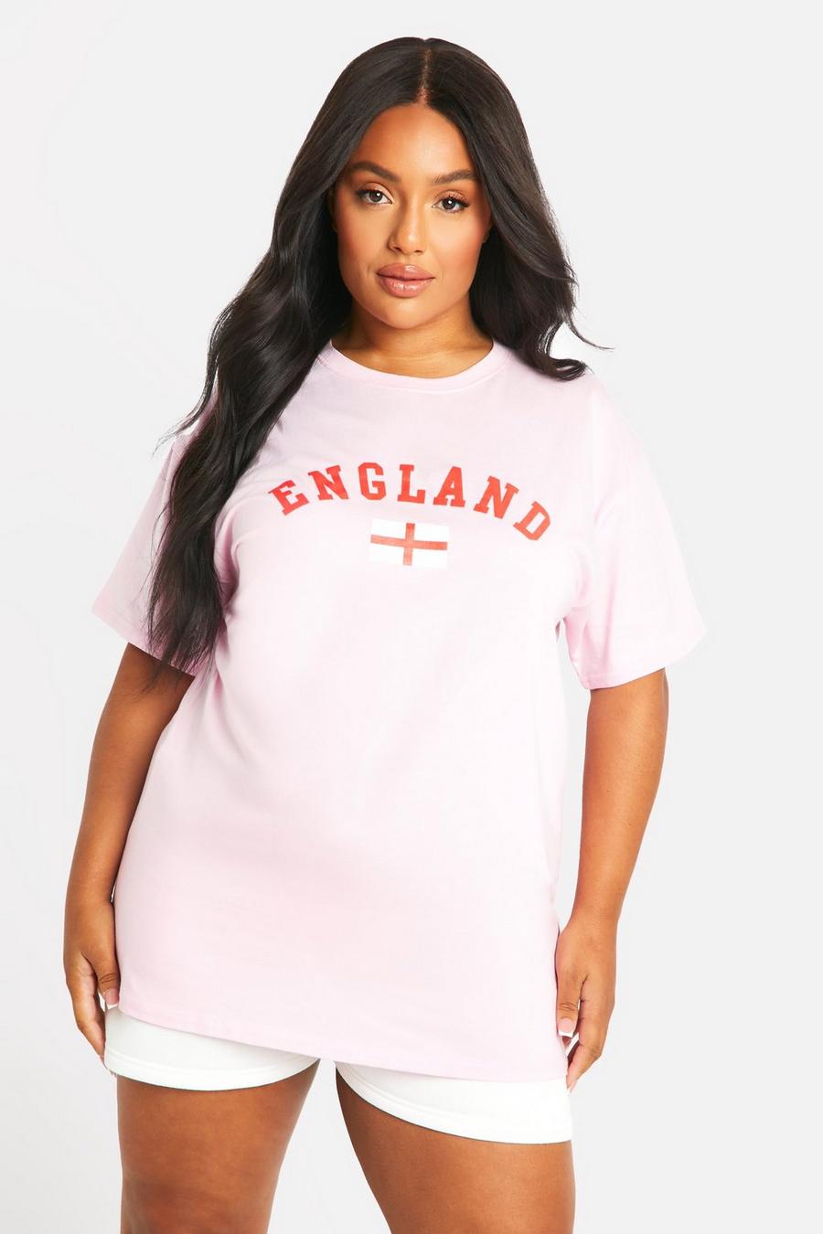 Pink Plus England Oversized T- Shirt  image number 1