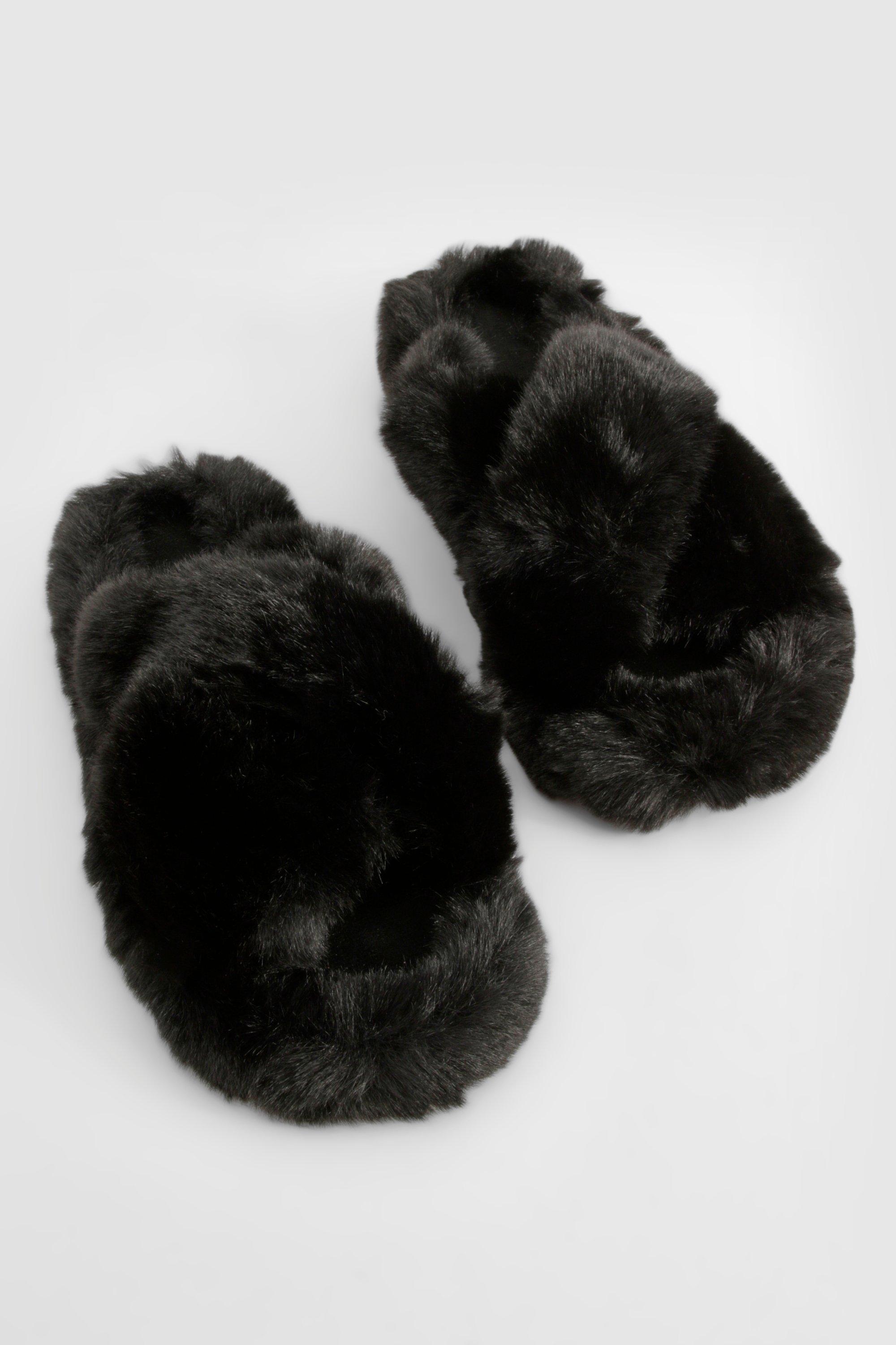 Slippers with fluffy fronts deals