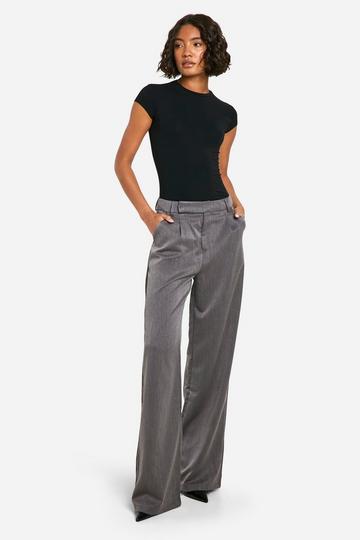 Grey Tall Straight Leg Trousers