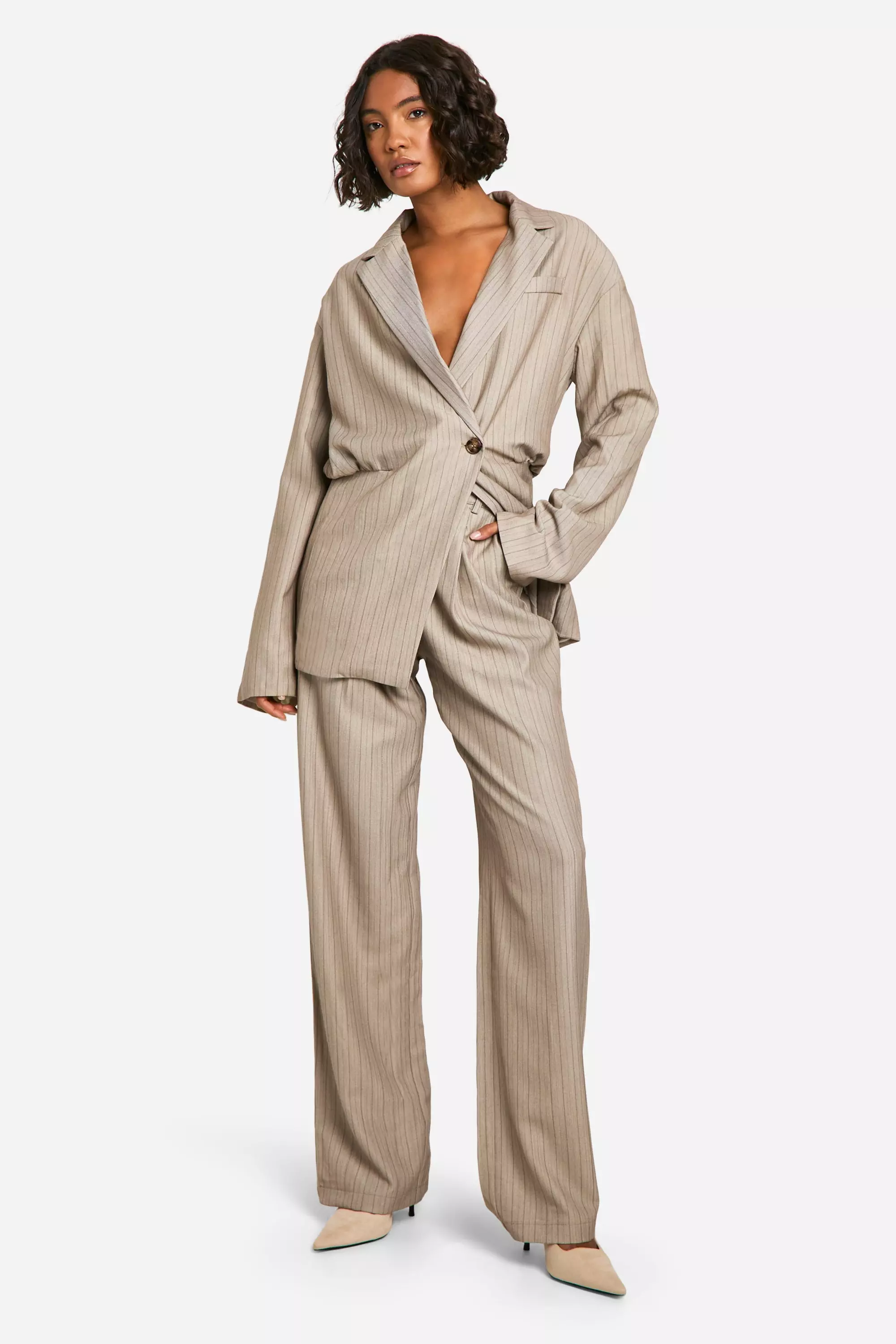 Stone Tall Wide Leg Trousers alternative image