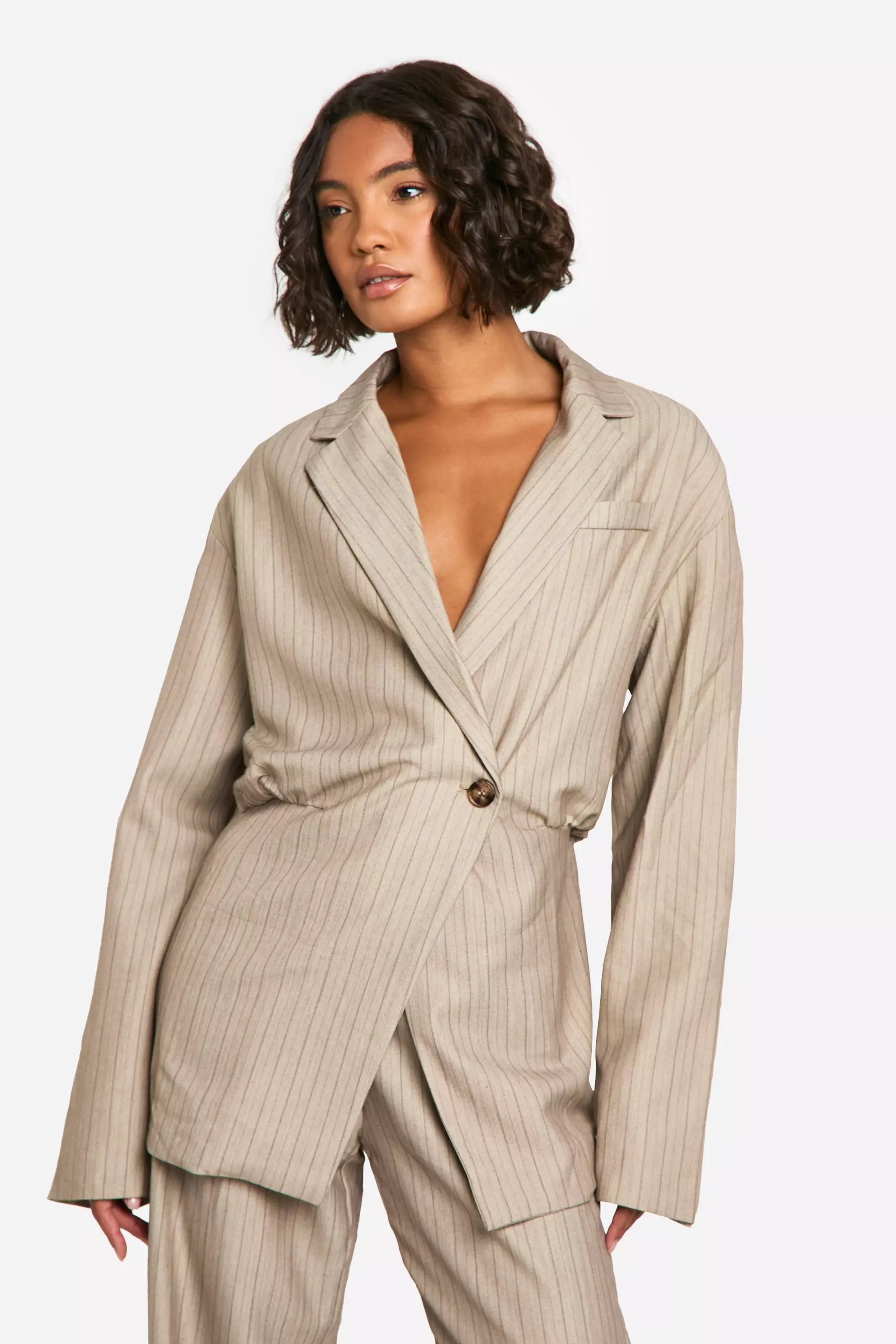 Stone Tall Wide Leg Trousers alternative image