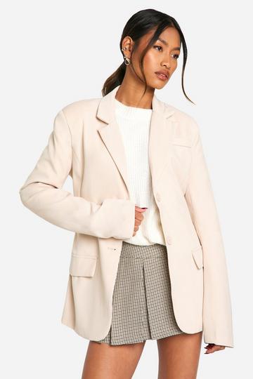 Fitted Structured Blazer sand