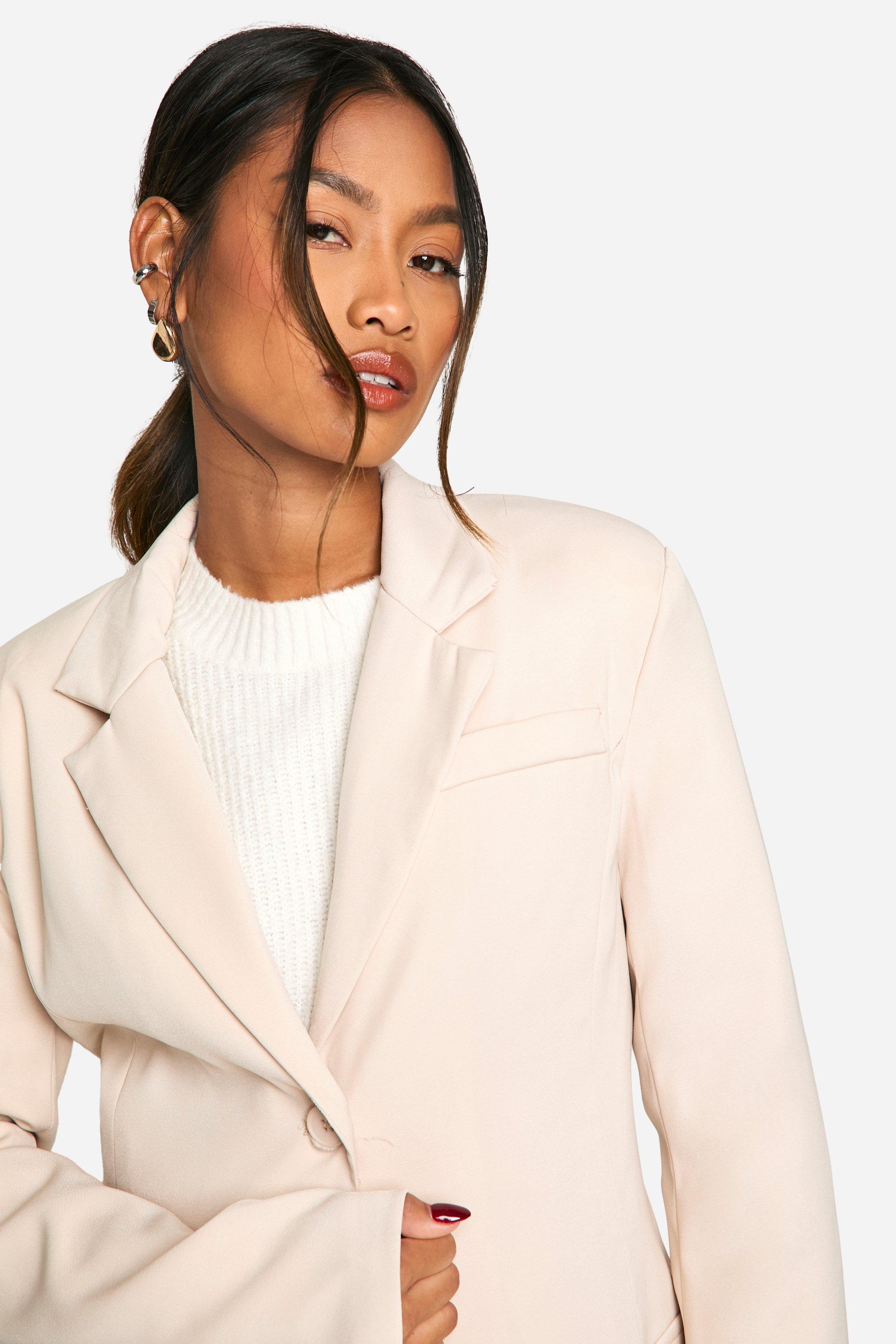 Structured blazer womens store
