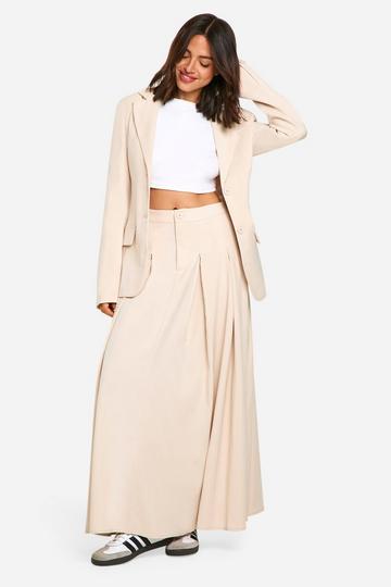 Tailored Midaxi Kilt sand