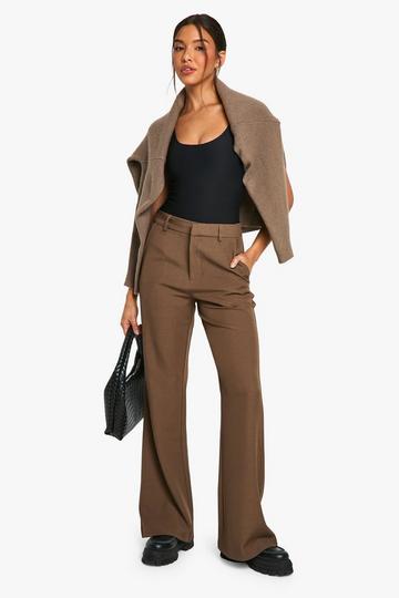 Tailored Slim Fit Flare Trouser biscuit