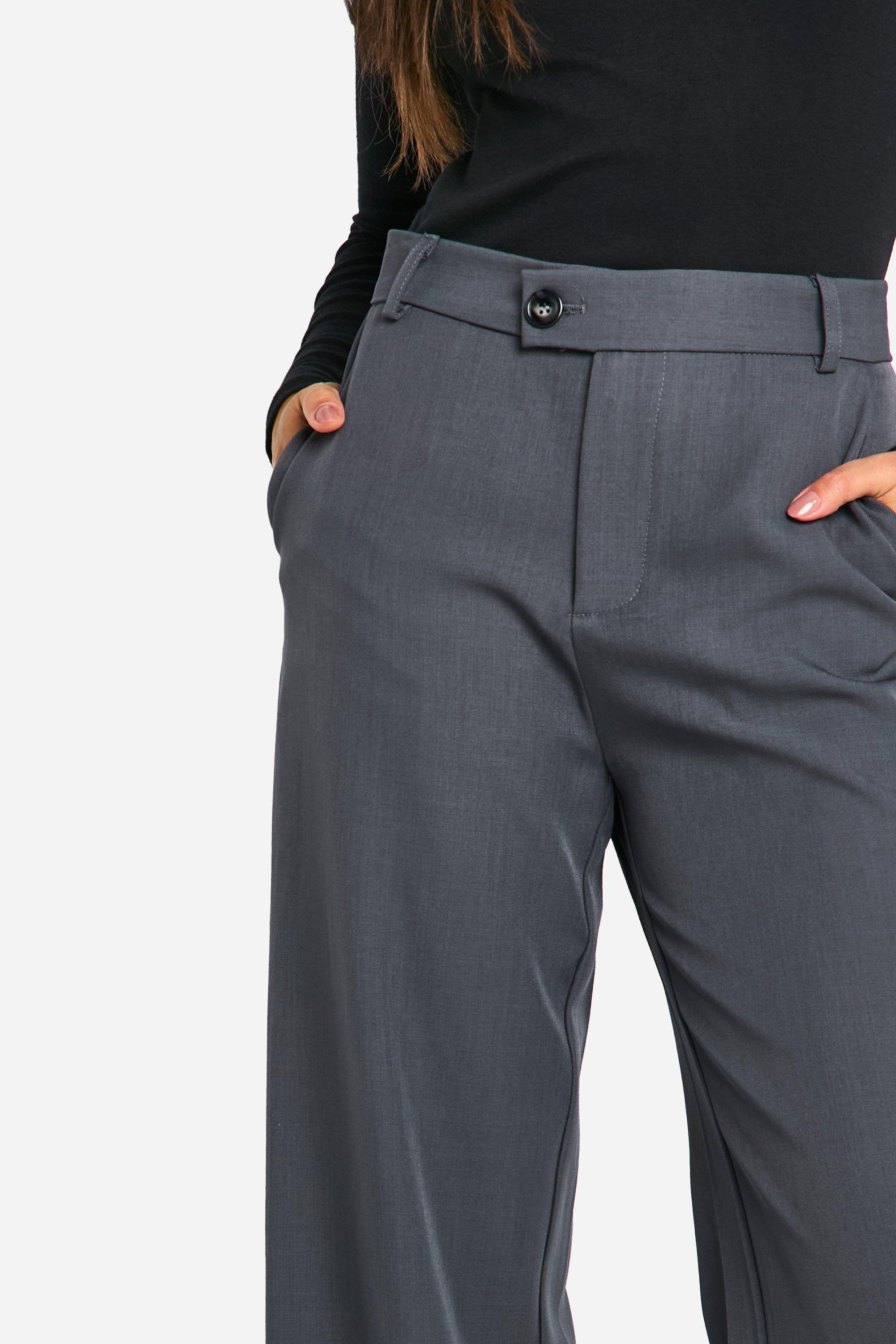 Tailored High Rise Straight Leg Trouser | boohoo USA