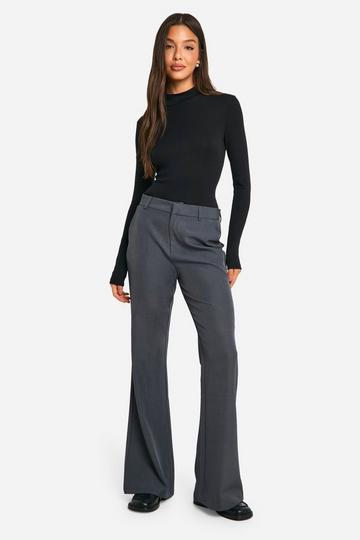 Tailored Slim Fit Flare Trouser charcoal