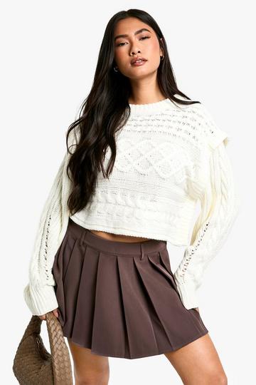 Premium Cable Knit Oversized Jumper cream