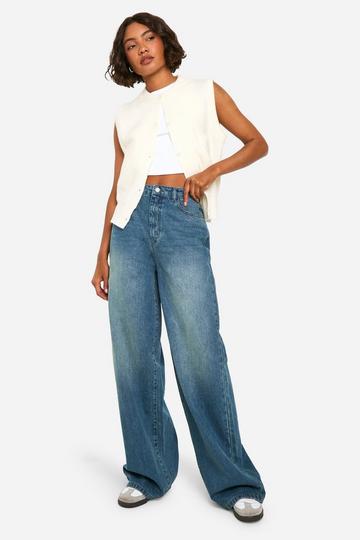 The Tall Straight Leg Jean mid blue