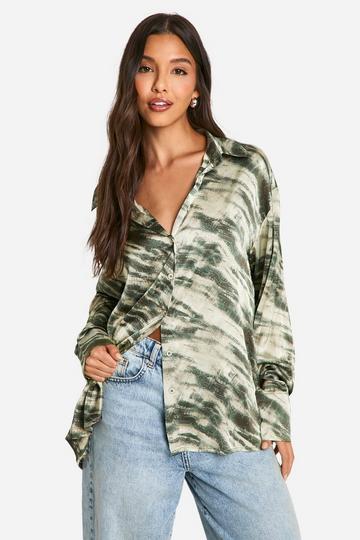 Blurred Abstract Shirt green