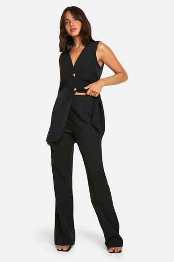 Fit & Flare Dress Pants - 34 Inch Inside Leg black