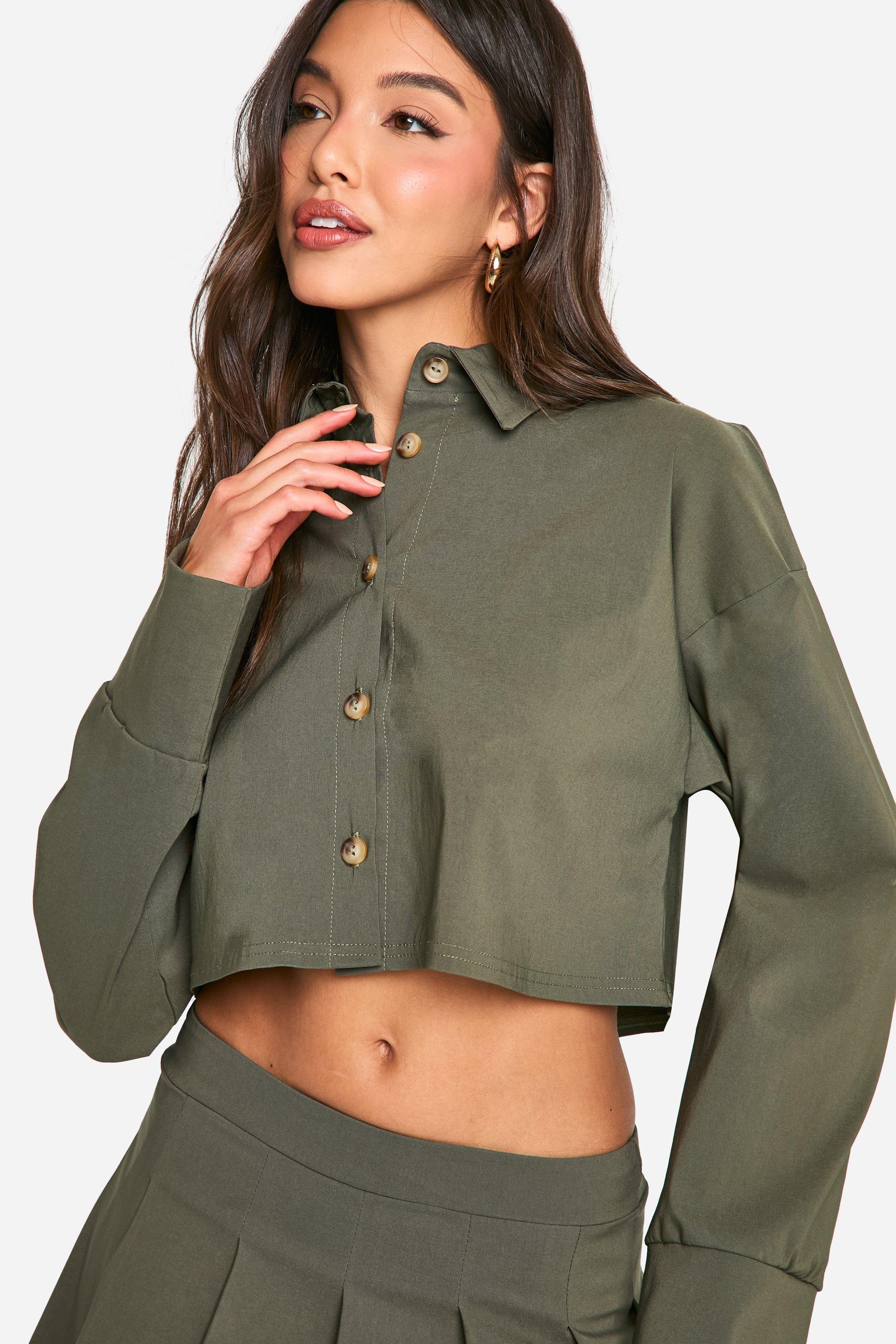 Pleated mini skirt crop top hotsell