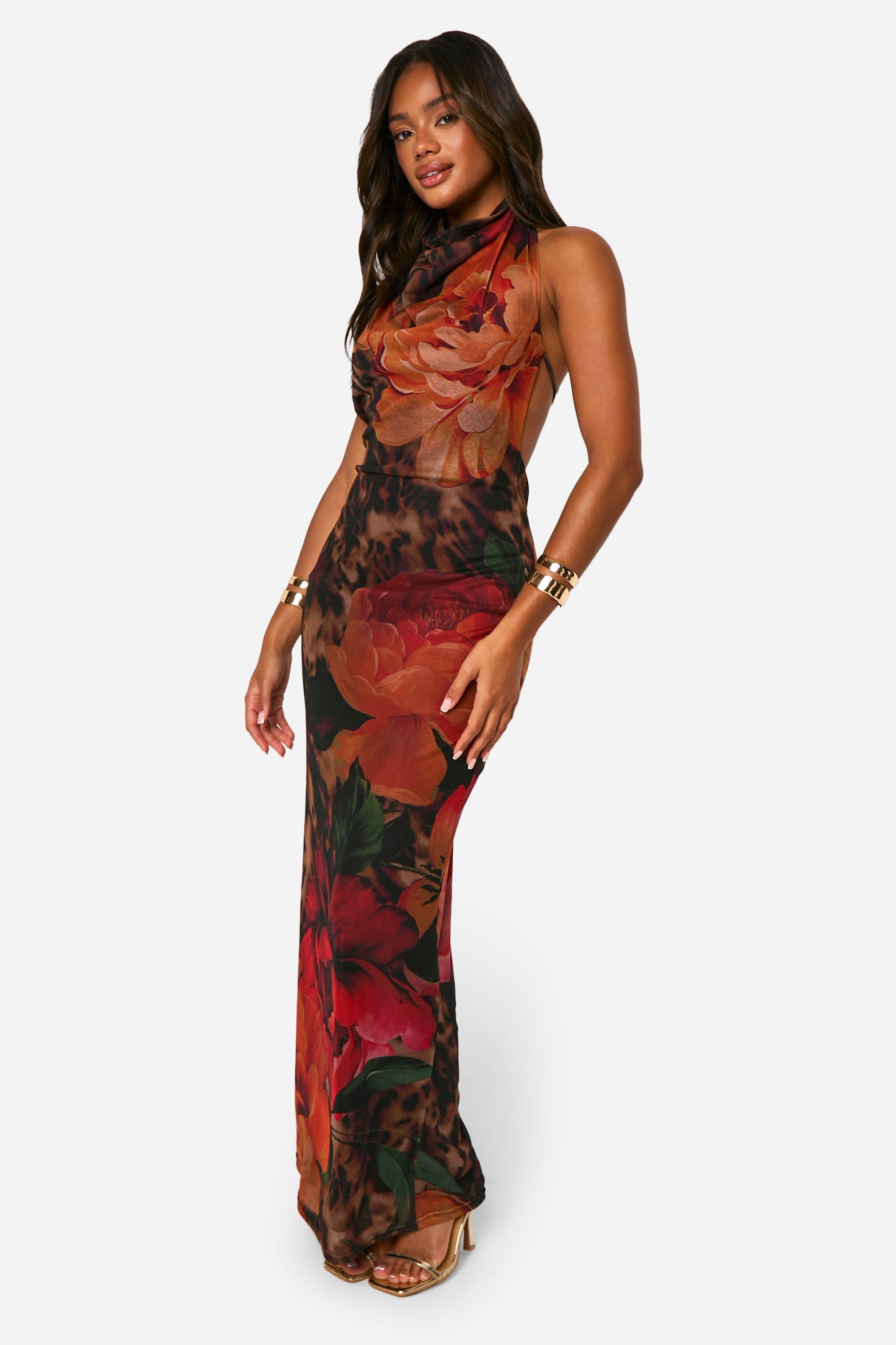 Maxi vestido de flores cheap