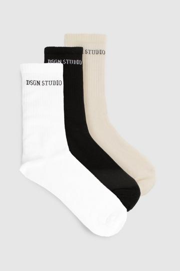 Dsgn Studio 3 Pack Socks multi