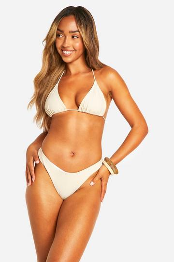 Mix & Match High Leg Bikini Brief beige