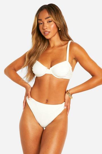 Mix & Match High Waist Bikini Brief ecru