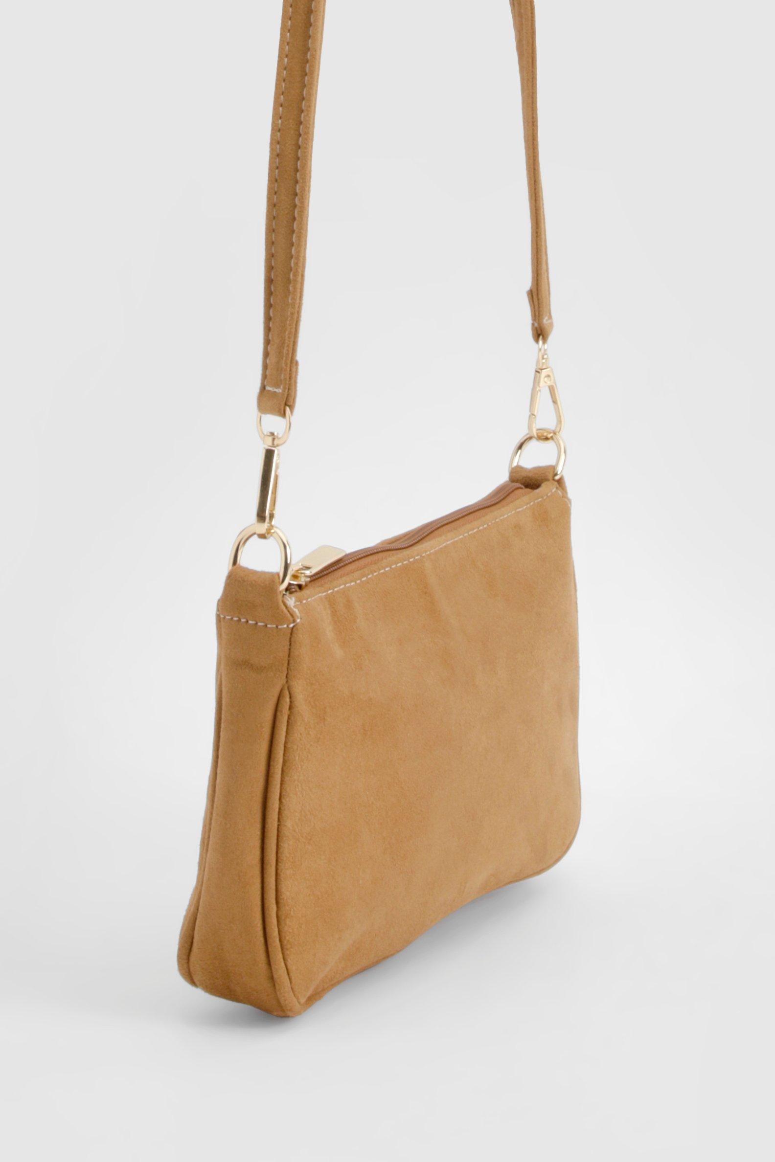 Faux suede crossbody bag hotsell