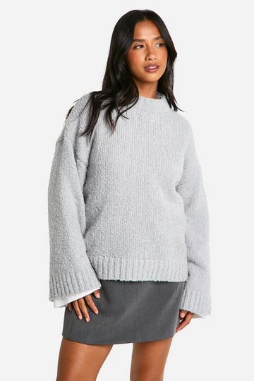 Petite Boucle Oversized Jumper grey