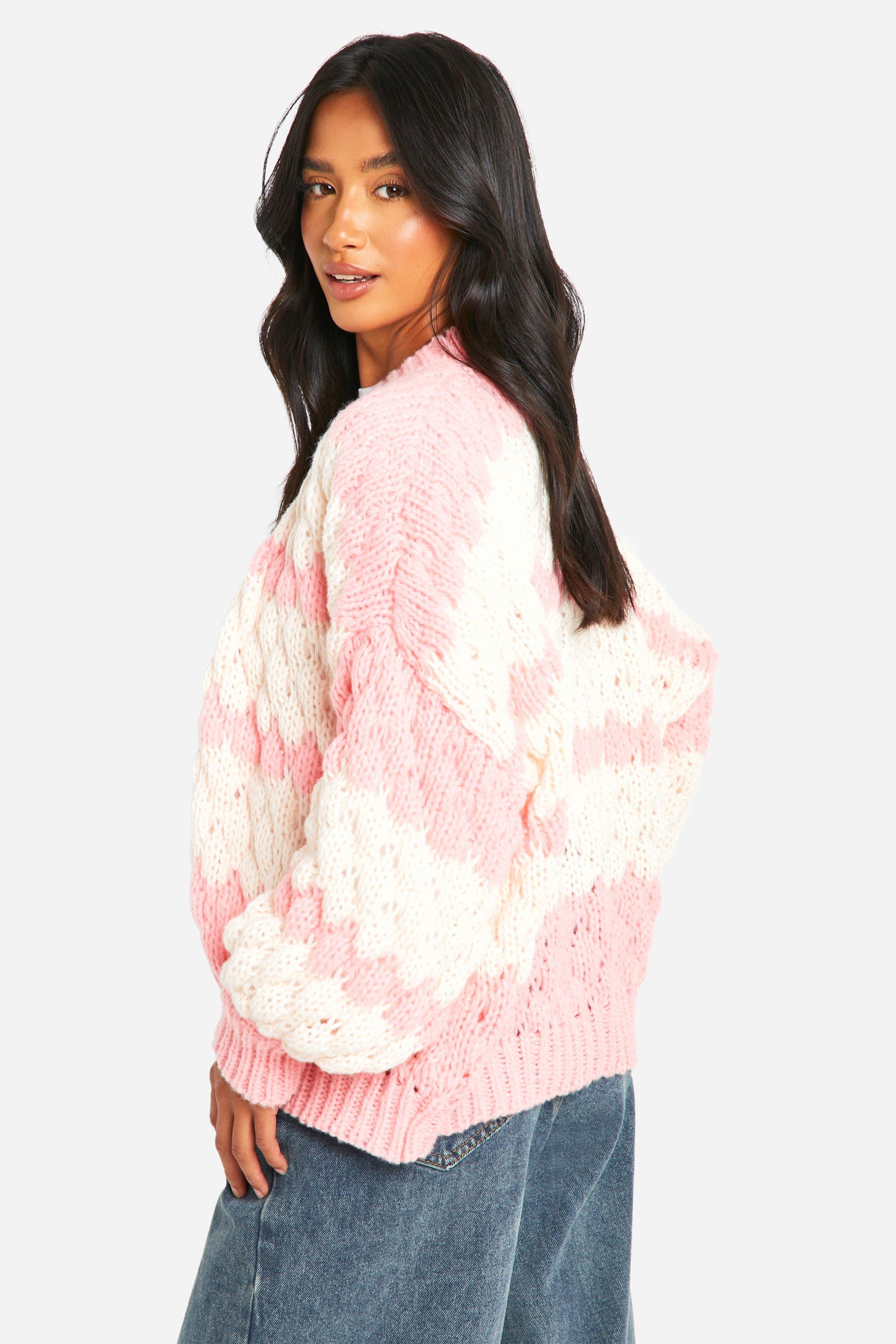 Pink bubble cardigan hotsell