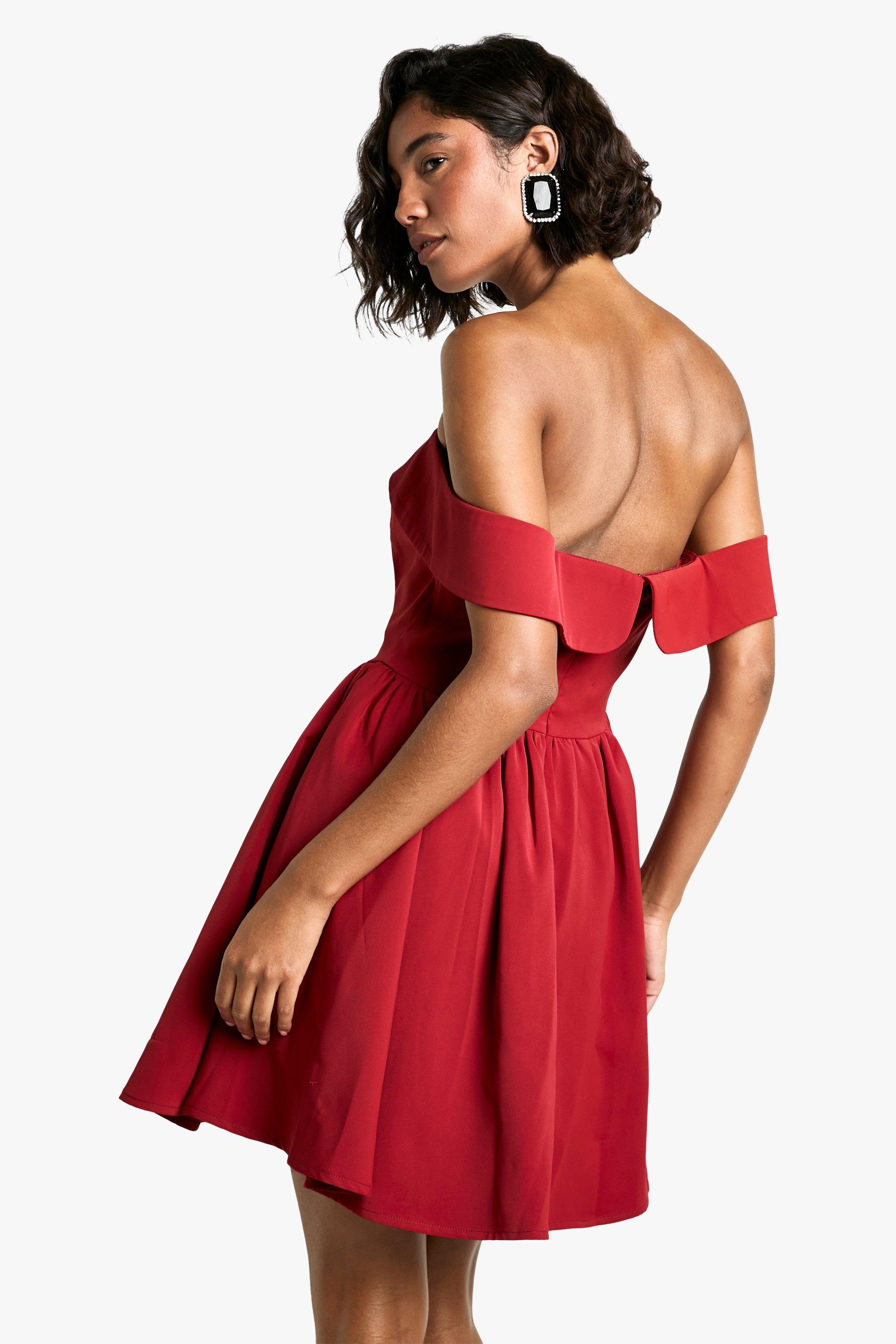 Bardot dress boohoo sales
