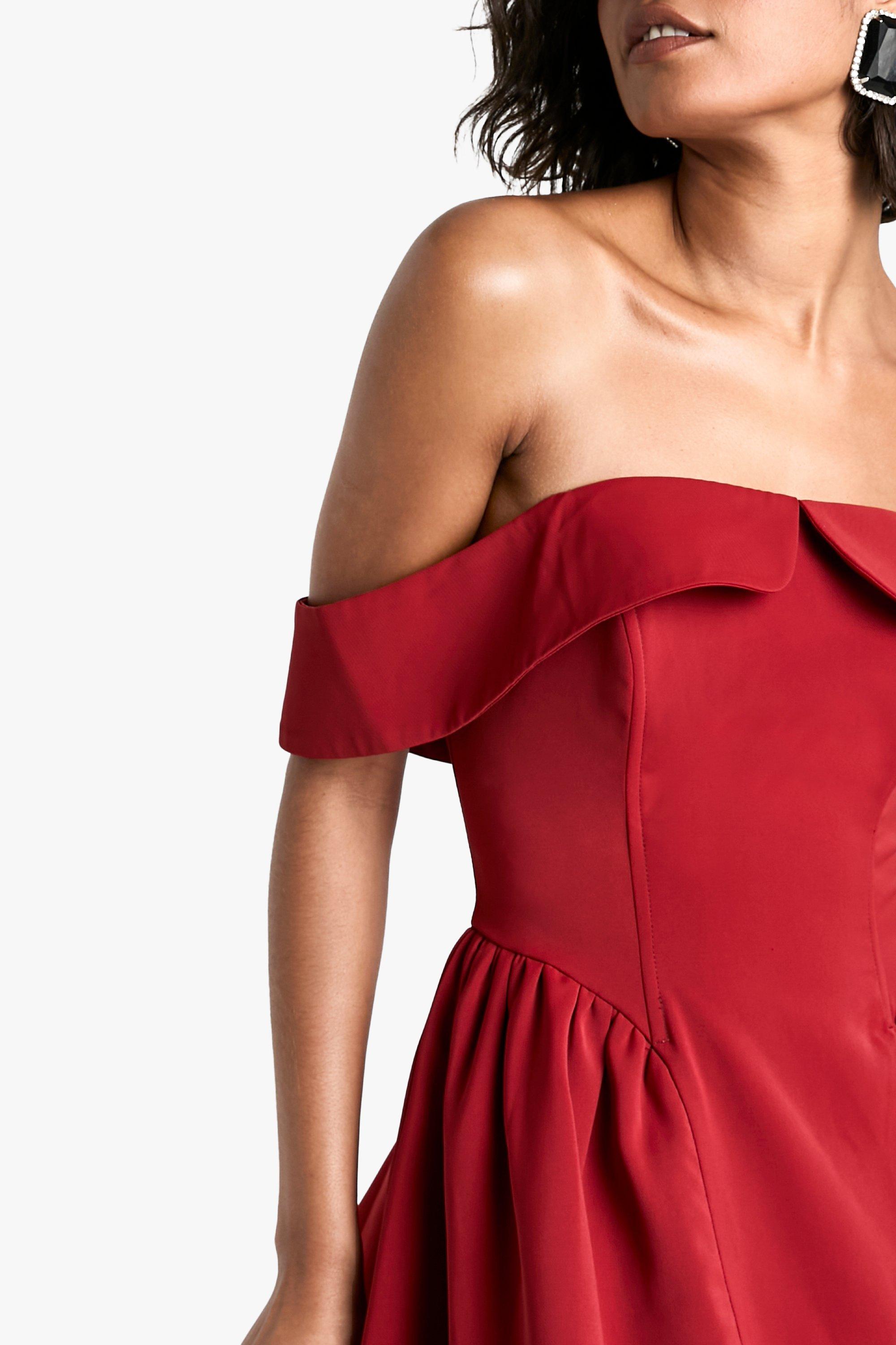 Bardot dress boohoo sales