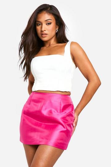 Petite Mini Skirt magenta