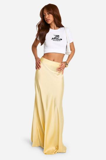 Satin Maxi Skirt butter