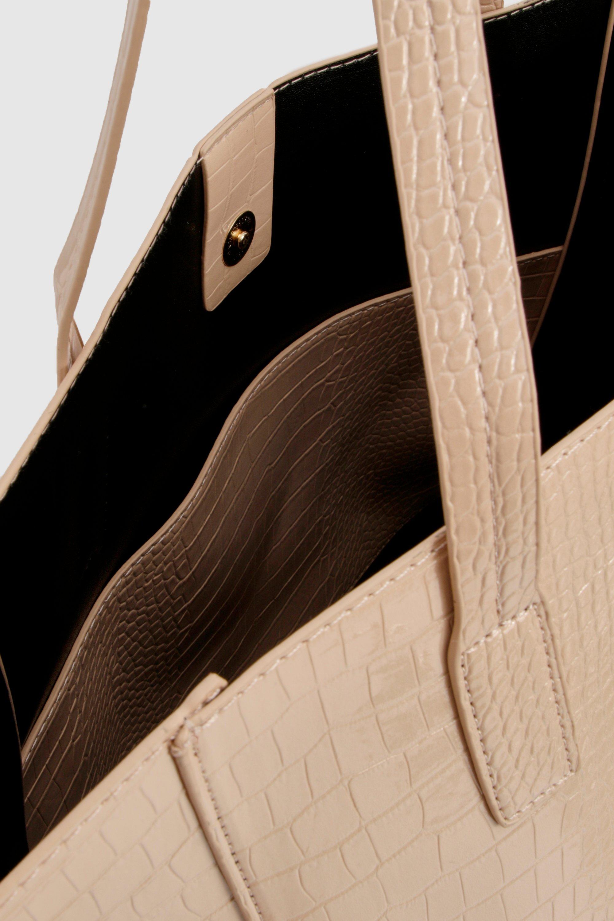 Boohoo croc bag hotsell