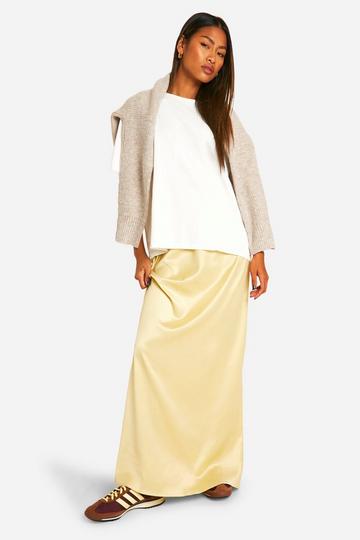 Butter Satin Bias Maxi Skirt butter