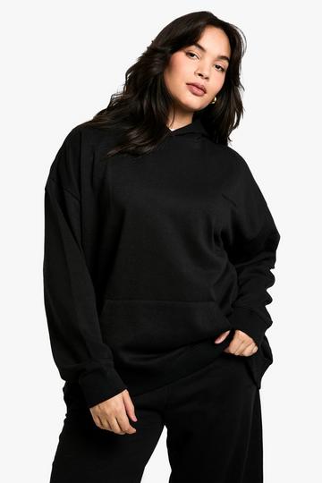 Black Plus Dsgn Studio Embroidered Oversized Hoodie