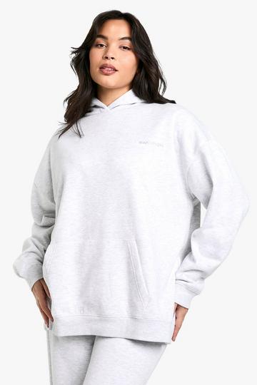 Grey Plus Dsgn Studio Embroidered Oversized Hoodie