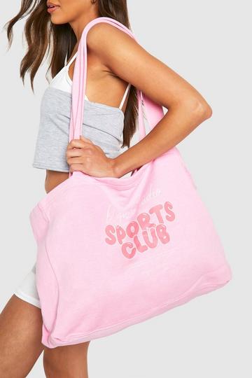 Pink Dsgn Studio Sports Club Slogan Tote Bag