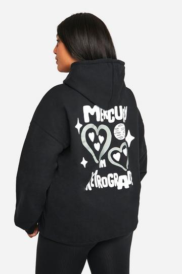 Black Plus Mercury Oversized Hoodie