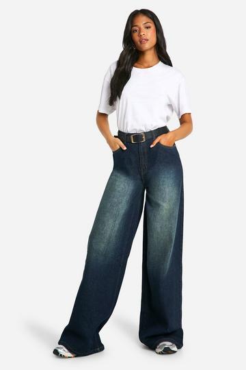 Dark Brown The Tall Wide Leg Jean