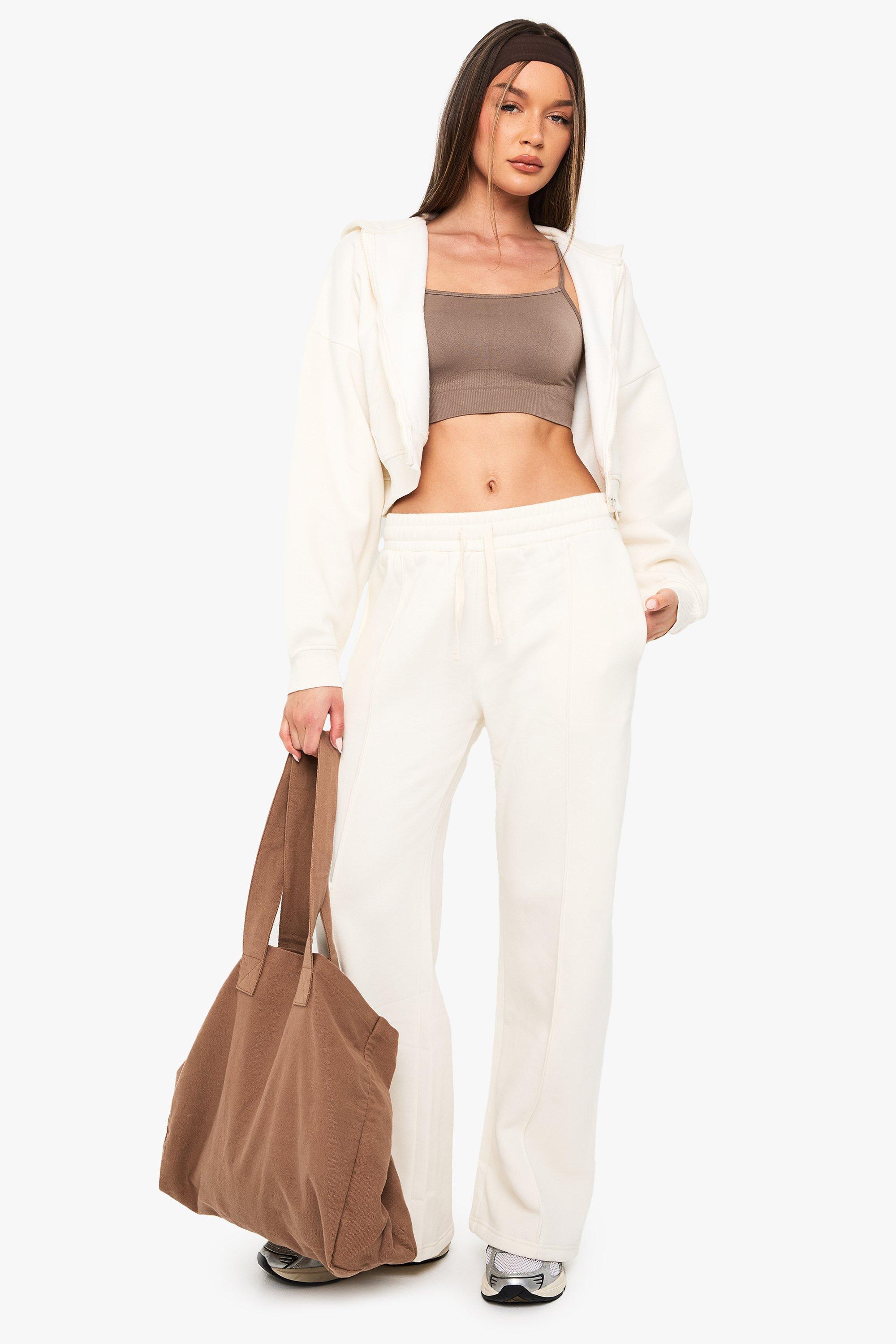 Reggiseno sportivo imbottito a coste senza cuciture