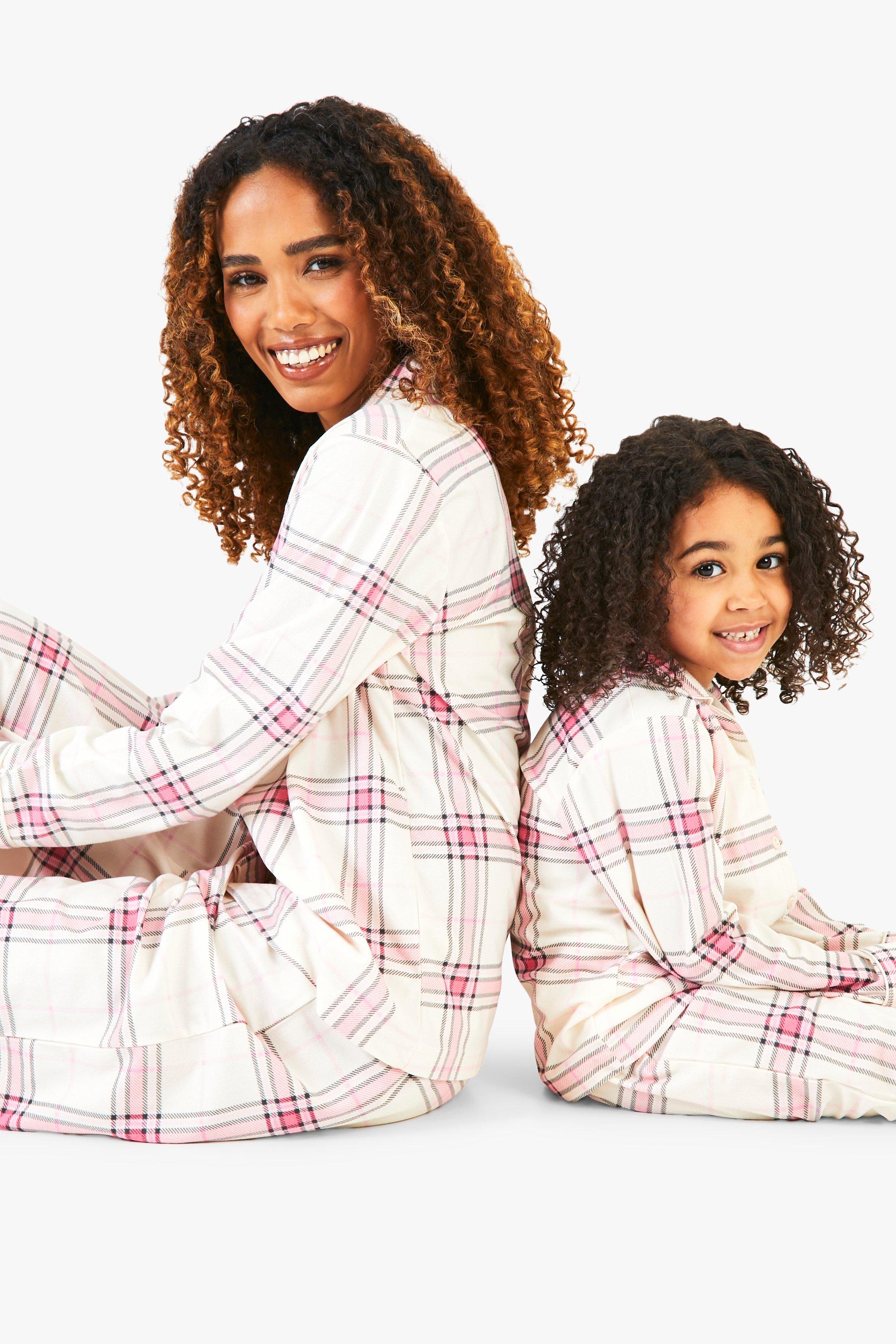 Matching checked pyjamas sale