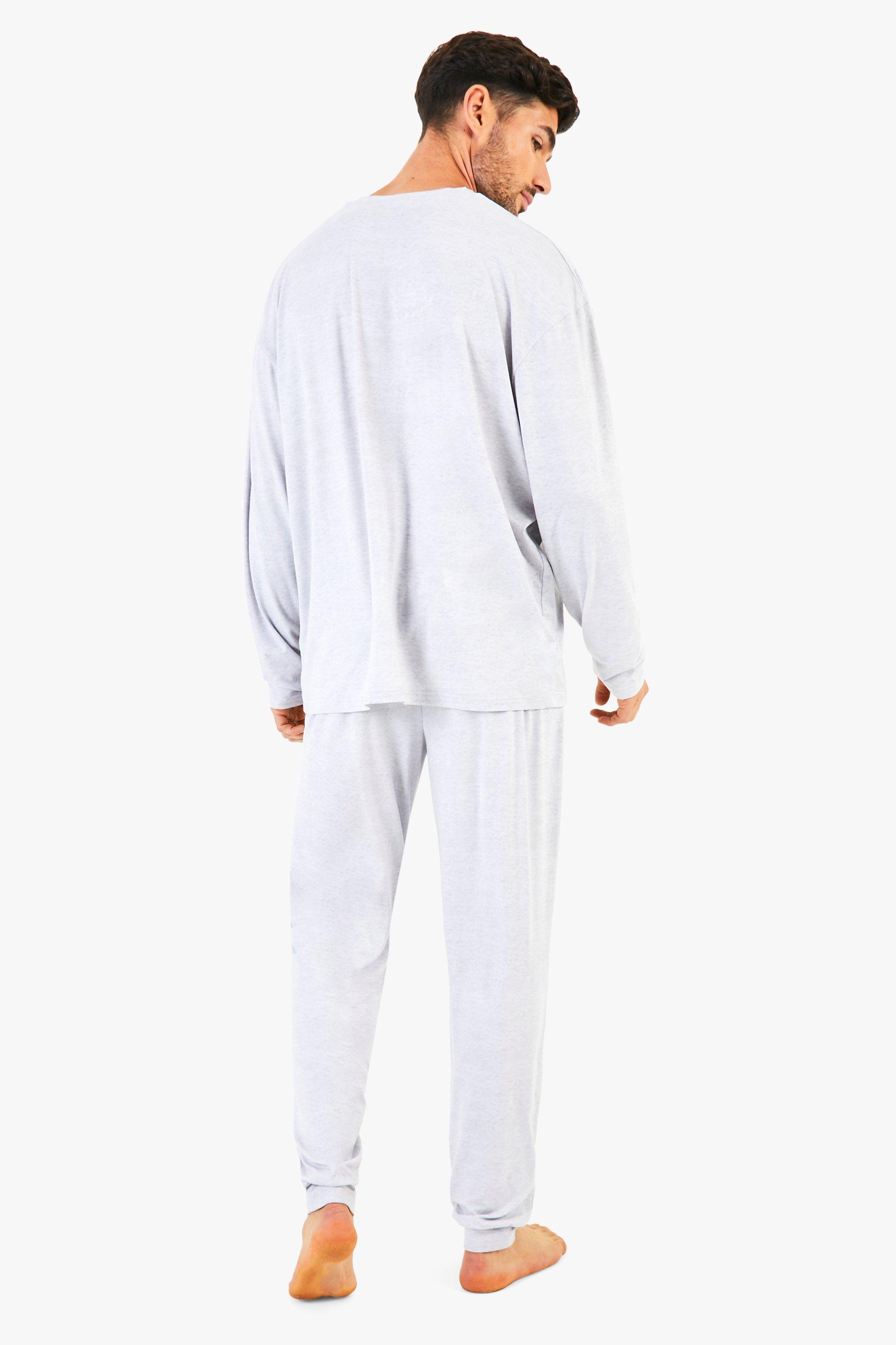 Mens pjs boohoo sale