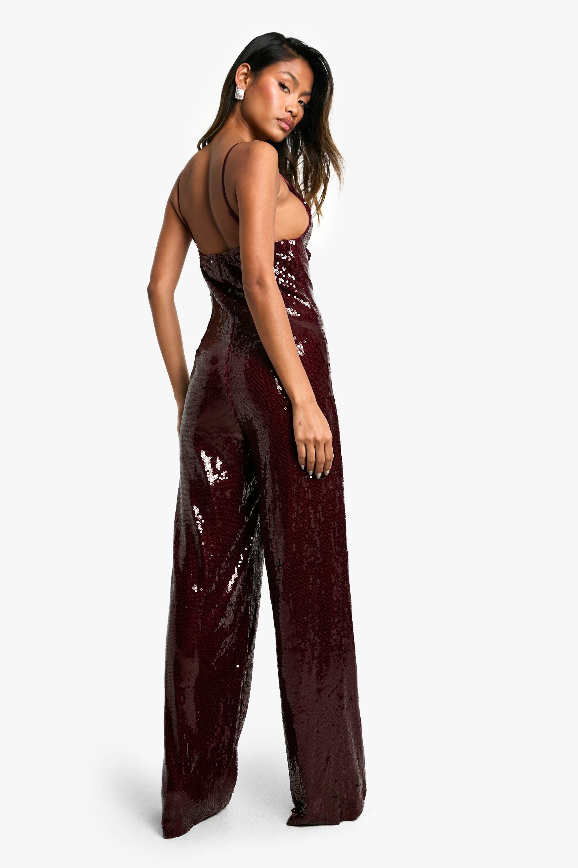 Jumpsuit dames glitter on sale